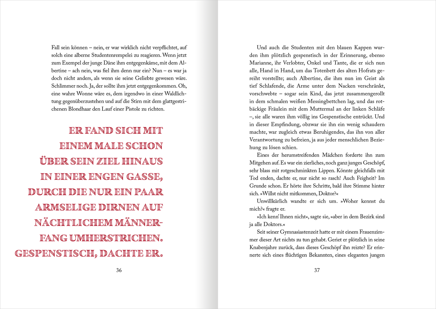 Gezeigt wird eine Innen- oder Zusatzansicht von „Traumnovelle“.
