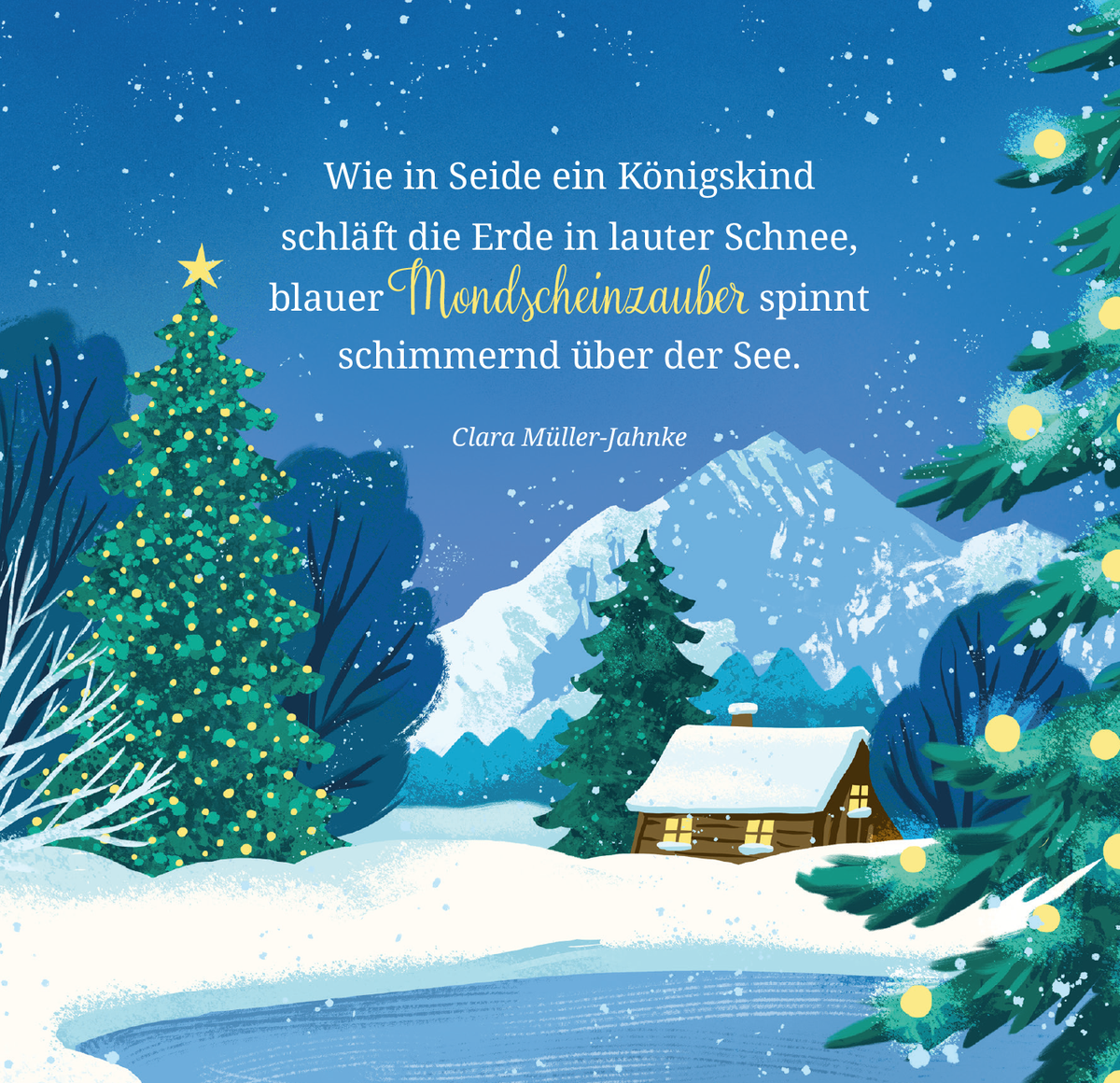 Gezeigt wird eine Innen- oder Zusatzansicht von „Weihnachten ist, wenn Herzen leuchten“.