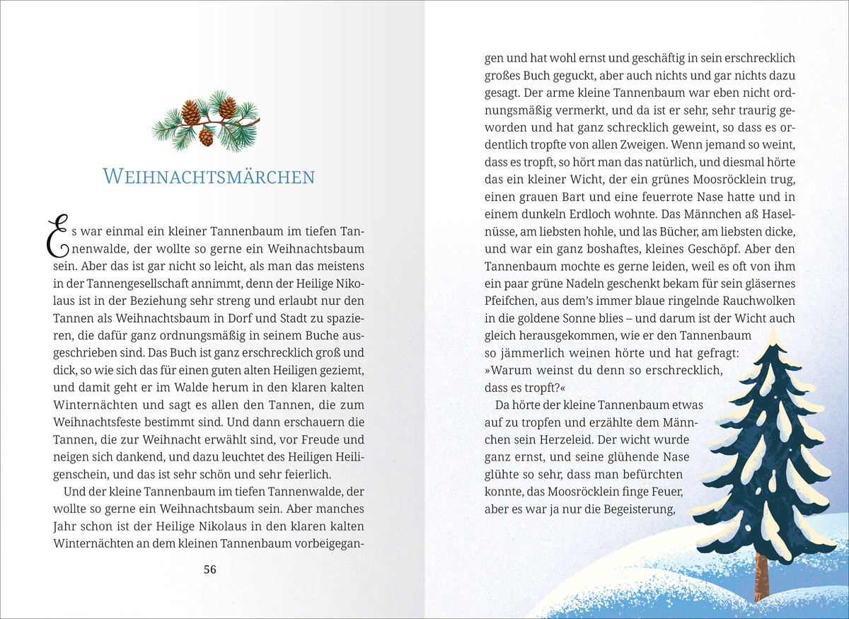 Gezeigt wird eine Innen- oder Zusatzansicht von „Winternacht und Schneegeflüster“.