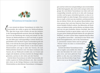 Gezeigt wird eine Innen- oder Zusatzansicht von „Winternacht und Schneegeflüster“.