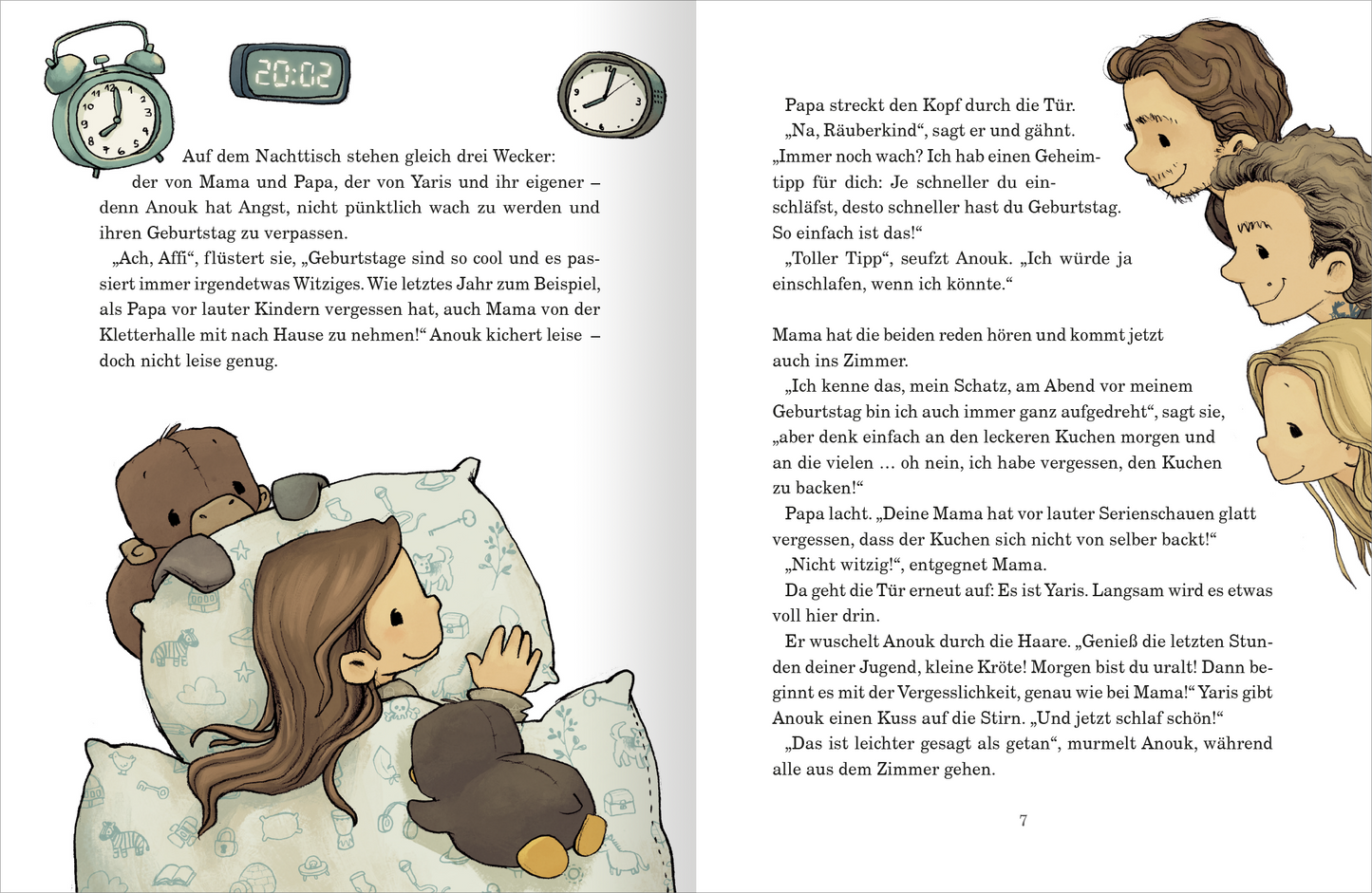Gezeigt wird eine Innen- oder Zusatzansicht von „Anouk und das Geburtstagswunder“.
