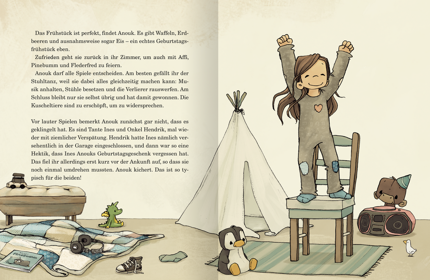 Gezeigt wird eine Innen- oder Zusatzansicht von „Anouk und das Geburtstagswunder“.