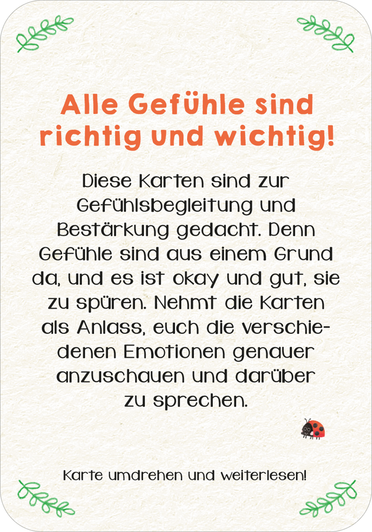 Gezeigt wird eine Innen- oder Zusatzansicht von „Gefühlskarten für Kinder – Emotionen erkennen und verstehen“.