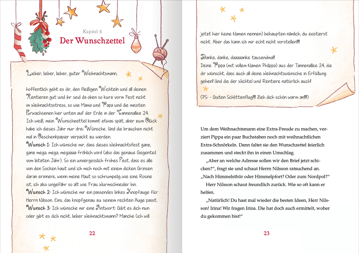 Gezeigt wird eine Innen- oder Zusatzansicht von „Der Weihnachtsstrumpf“.