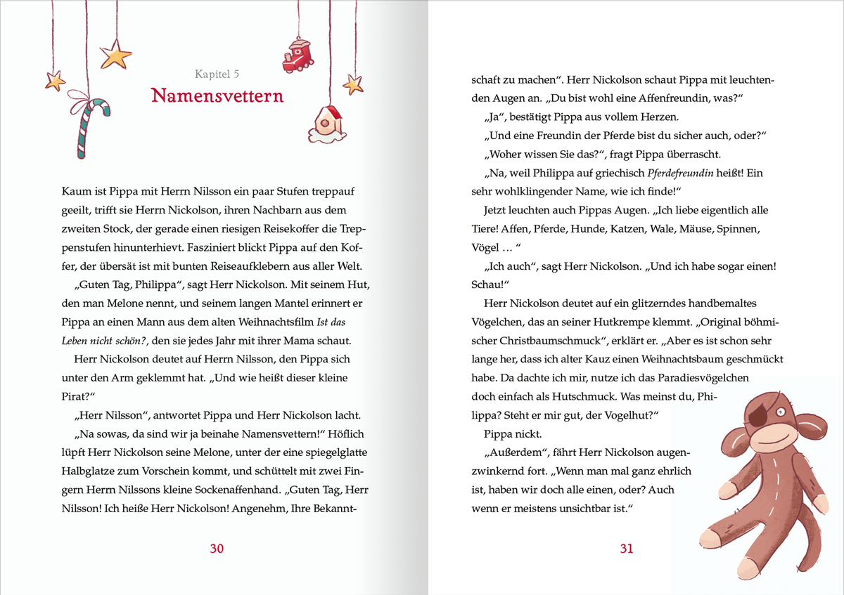 Gezeigt wird eine Innen- oder Zusatzansicht von „Der Weihnachtsstrumpf“.