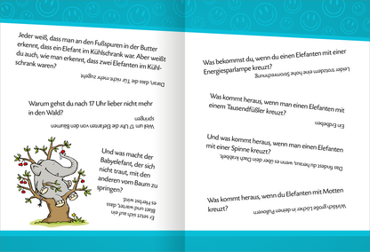 Gezeigt wird eine Innen- oder Zusatzansicht von „Die besten Scherzfragen“.