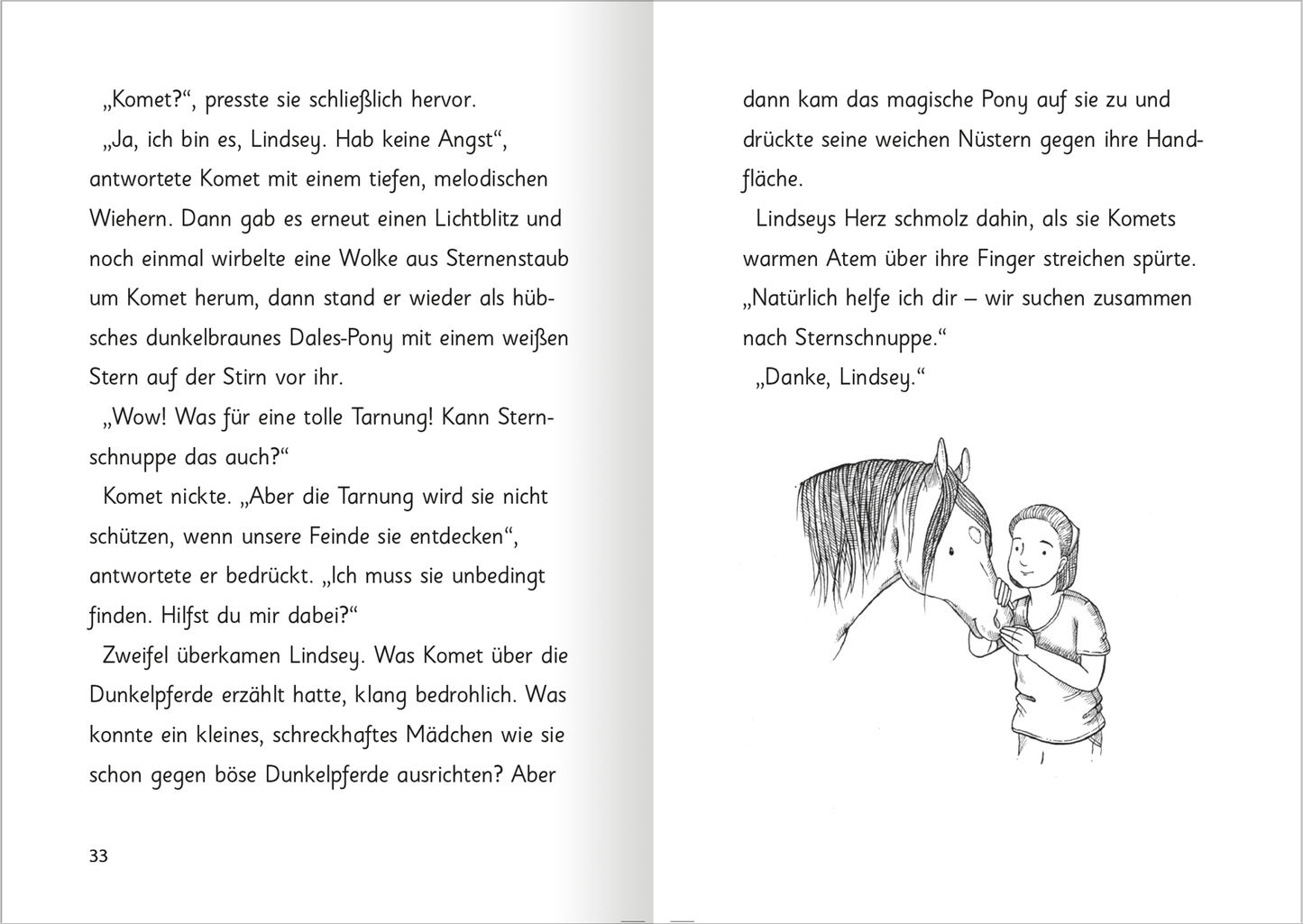 Gezeigt wird eine Innen- oder Zusatzansicht von „Zauberponys – Magie auf vier Hufen“.