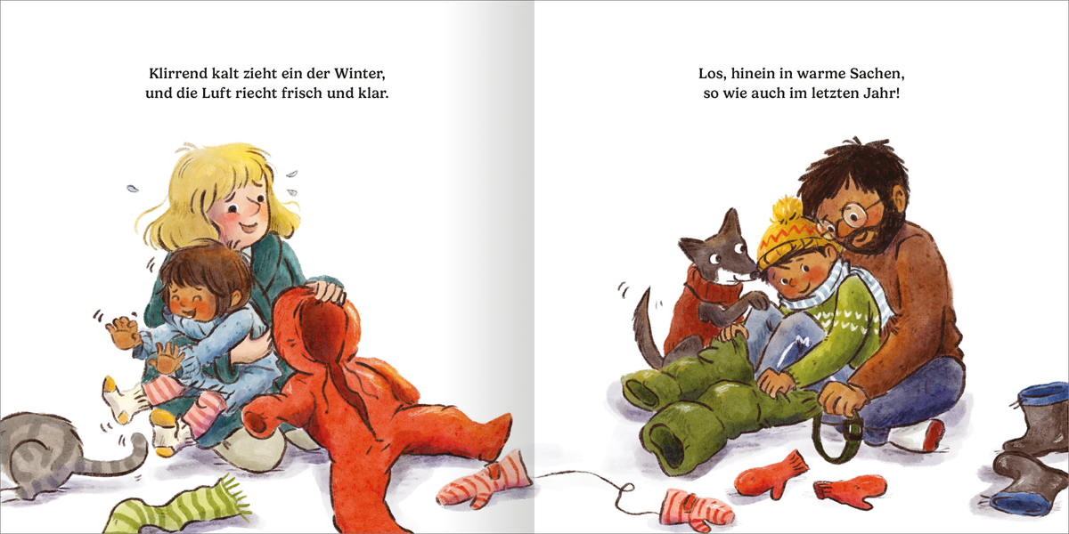 Gezeigt wird eine Innen- oder Zusatzansicht von „Winterzeit – Kuschelzeit“.