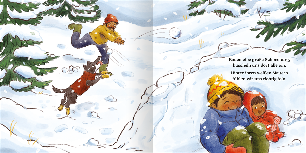 Gezeigt wird eine Innen- oder Zusatzansicht von „Winterzeit – Kuschelzeit“.