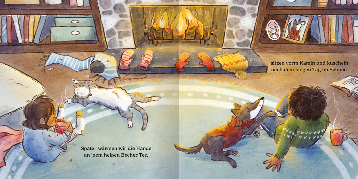 Gezeigt wird eine Innen- oder Zusatzansicht von „Winterzeit – Kuschelzeit“.