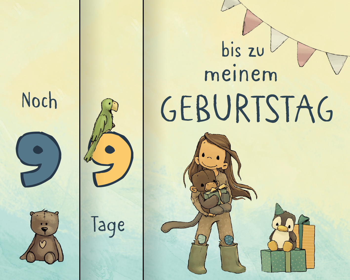 Gezeigt wird eine Innen- oder Zusatzansicht von „Anouk – Mein Countdown-Kalender“.