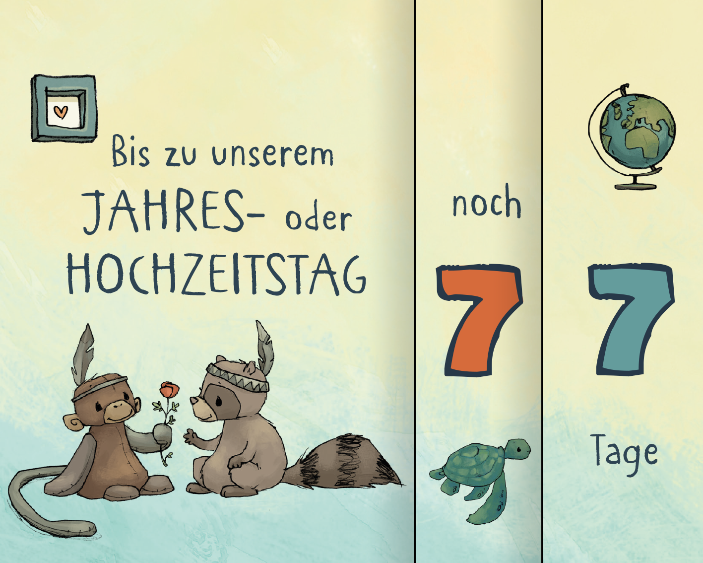 Gezeigt wird eine Innen- oder Zusatzansicht von „Anouk – Mein Countdown-Kalender“.