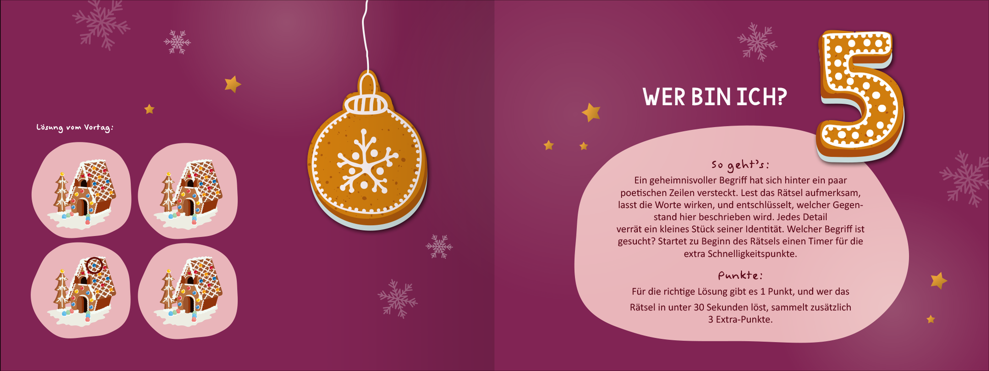 Gezeigt wird eine Innen- oder Zusatzansicht von „Das ultimative Adventsduell für Paare. 24 Spiele – 1 Gewinner“.