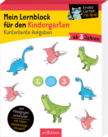 Mein Lernblock für den Kindergarten – Kunterbunte Aufgaben