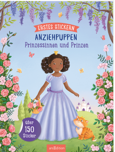 Erstes Stickern Anziehpuppen – Prinzessinnen und Prinzen