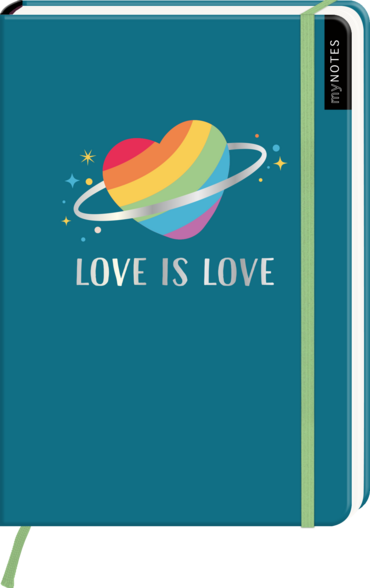 myNOTES Notizbuch A5: Love is Love