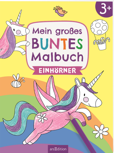 Mein großes buntes Malbuch – Einhörner 