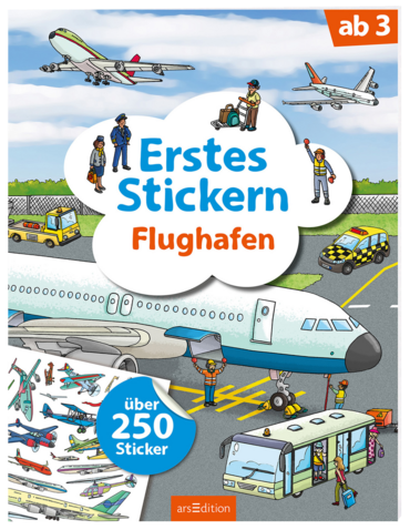 Erstes Stickern – Flughafen