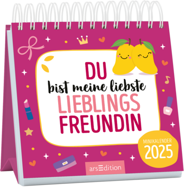 Mini-Monatskalender Du bist meine liebste Lieblingsfreundin 2025