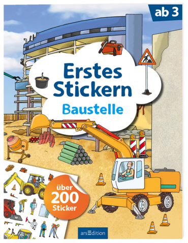 Erstes Stickern – Baustelle