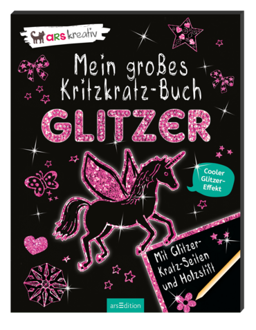 Mein großes Kritzkratz-Buch Glitzer