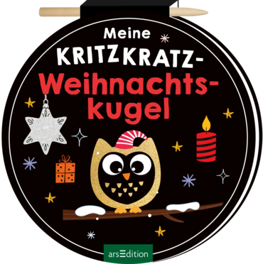 Meine Kritzkratz-Weihnachtskugel