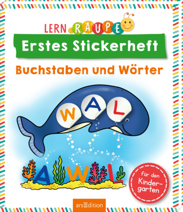 Lernraupe – Erstes Stickerheft – Buchstaben und Wörter