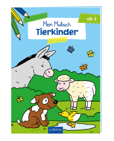 Mein Malbuch ab 3 Jahren - Tierkinder