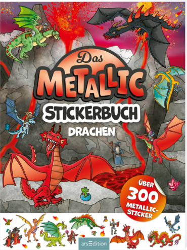 Das Metallic-Stickerbuch – Drachen