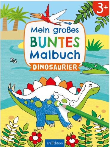 Mein großes buntes Malbuch – Dinosaurier