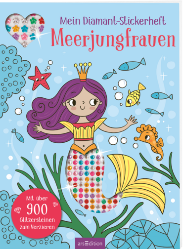 Mein Diamant-Stickerheft – Meerjungfrauen