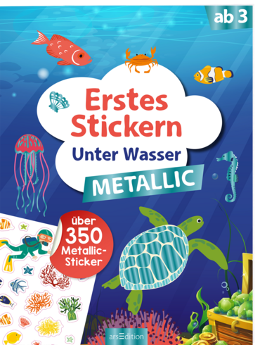 Erstes Stickern Metallic – Unter Wasser