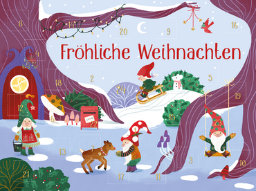 Mini-Adventskalender mit Umschlag zum Verschicken WICHTEL - WWS