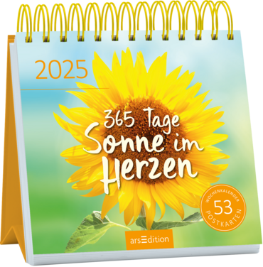 Postkartenkalender 365 Tage Sonne im Herzen 2025