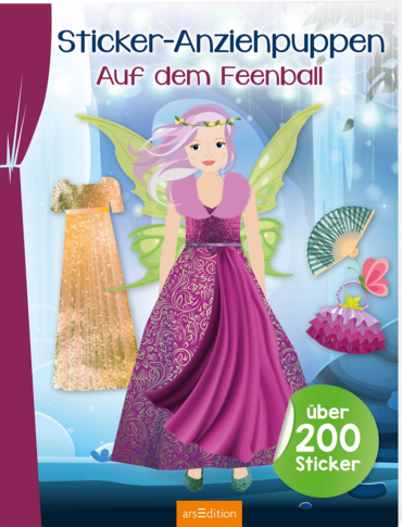 Sticker-Anziehpuppen – Auf dem Feenball