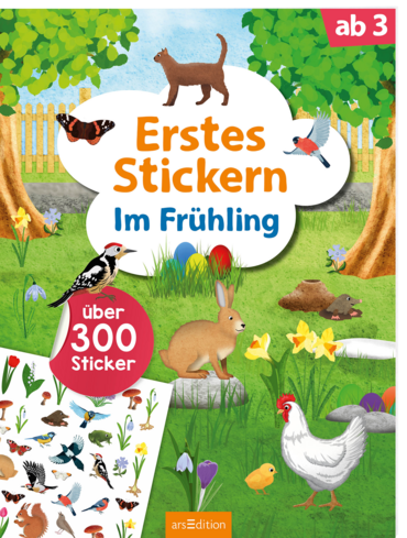 Erstes Stickern – Im Frühling