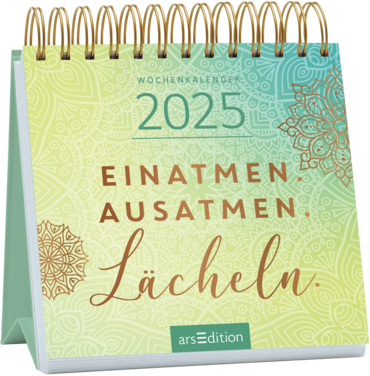 Mini-Wochenkalender Einatmen. Ausatmen. Lächeln. 2025