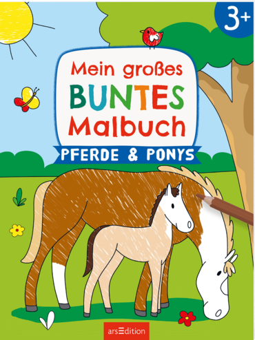 Mein großes buntes Malbuch – Pferde und Ponys