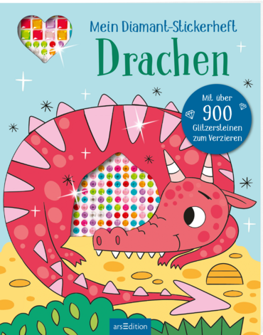 Mein Diamant-Stickerheft – Drachen