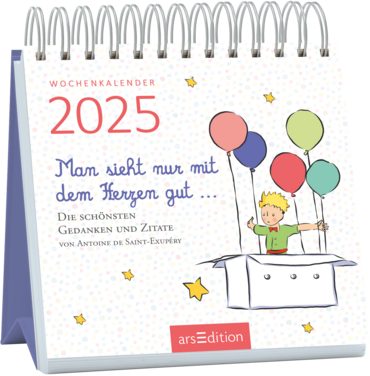 Mini-Wochenkalender Man sieht nur mit dem Herzen gut ... 2025