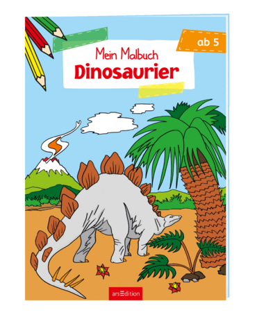 Malbuch ab 5 Jahren - Dinosaurier