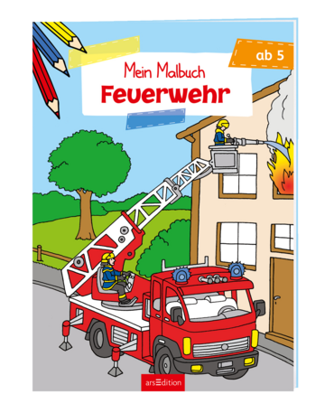 Malbuch ab 5 Jahren - Feuerwehr