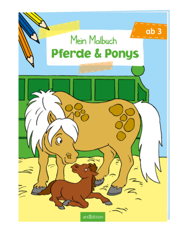 Mein Malbuch ab 3 Jahren - Pferde & Ponys