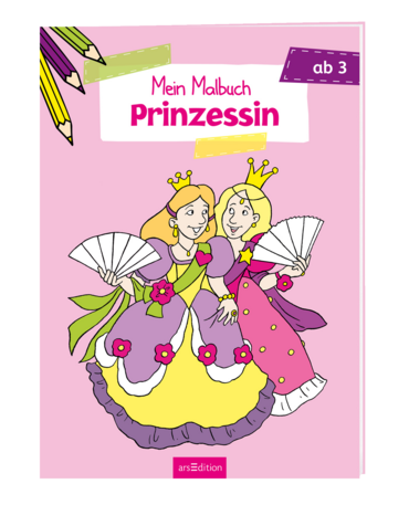Mein Malbuch ab 3 Jahren - Prinzessin